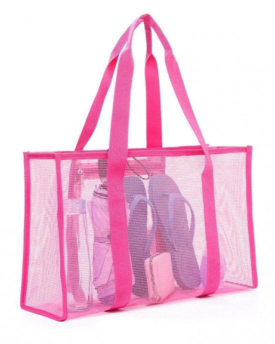 Cmesh single-shoulder tote bag men's and women's beach bag toiletry and swimwear storage bag ZENITHWAVEG Cmesh single-shoulder tote bag men's and women's beach bag toiletry and swimwear storage bag ZENITHWAVEG