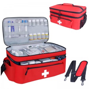 CROSS home first aid kit large capacity fixed medicine bottle storage bag travel medicine storage box ZENITHWAVEG CROSS home first aid kit large capacity fixed medicine bottle storage bag travel medicine storage box ZENITHWAVEG