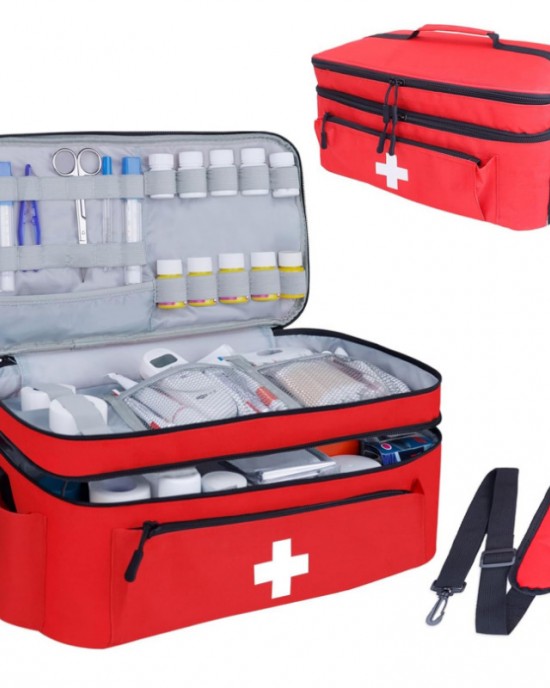 CROSS home first aid kit large capacity fixed medicine bottle storage bag travel medicine storage box ZENITHWAVEG CROSS home first aid kit large capacity fixed medicine bottle storage bag travel medicine storage box ZENITHWAVEG