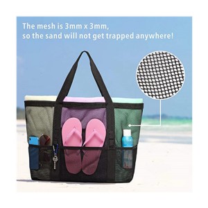 Mesh swim bag multifunctional travel portable single-shoulder beach bag swimsuit storage bag ZENITHWAVEG Mesh swim bag multifunctional travel portable single-shoulder beach bag swimsuit storage bag ZENITHWAVEG