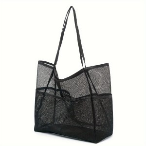 Cmesh single-shoulder tote bag men's and women's beach bag toiletry and swimwear storage bag ZENITHWAVEG Cmesh single-shoulder tote bag men's and women's beach bag toiletry and swimwear storage bag ZENITHWAVEG