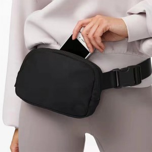 Cross-border Lulu-style waist bag nylon waterproof chest bag messenger bag outdoor sports and running crossbody waist bag for men and women ZENITHWAVEG Cross-border Lulu-style waist bag nylon waterproof chest bag messenger bag outdoor sports and running crossbody waist bag for men and women ZENITHWAVEG