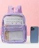 Cross-border transparent backpack new summer casual PVC backpack jelly bag large capacity transparent student backpack ZENITHWAVEG Cross-border transparent backpack new summer casual PVC backpack jelly bag large capacity transparent student backpack ZENITHWAVEG
