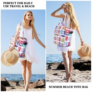 CROSS Large-capacity mesh beach bag multifunctional travel single-shoulder swimsuit storage bag ZENITHWAVEG CROSS Large-capacity mesh beach bag multifunctional travel single-shoulder swimsuit storage bag ZENITHWAVEG