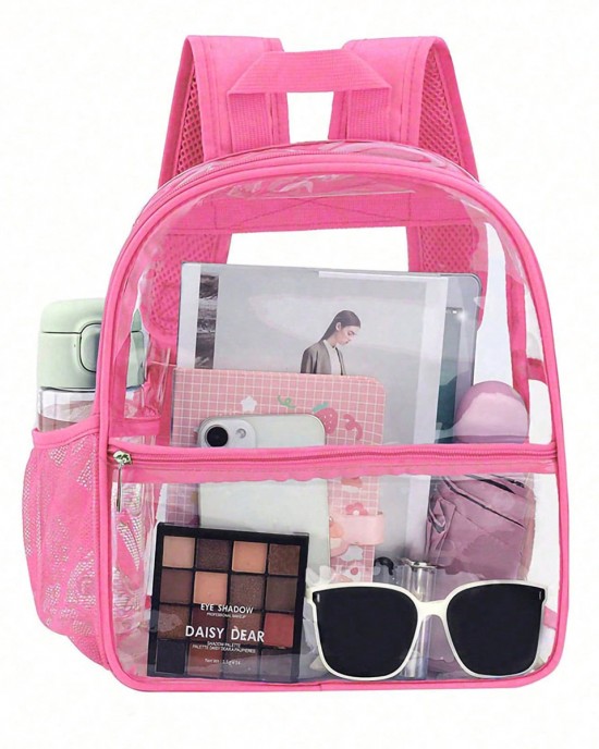 Transparent PVC backpack outdoor portable backpack large capacity simple student backpack factory direct ZENITHWAVEG Transparent PVC backpack outdoor portable backpack large capacity simple student backpack factory direct ZENITHWAVEG