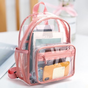 Cross-border transparent backpack new summer casual PVC backpack jelly bag large capacity transparent student backpack ZENITHWAVEG Cross-border transparent backpack new summer casual PVC backpack jelly bag large capacity transparent student backpack ZENITHWAVEG