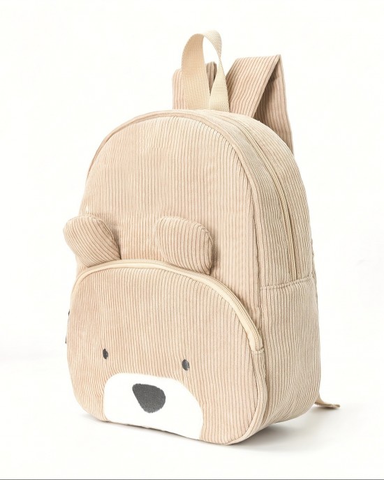 Cute corduroy backpack elementary school student backpack fashionable and casual cartoon plush bag ZENITHWAVEG Cute corduroy backpack elementary school student backpack fashionable and casual cartoon plush bag ZENITHWAVEG