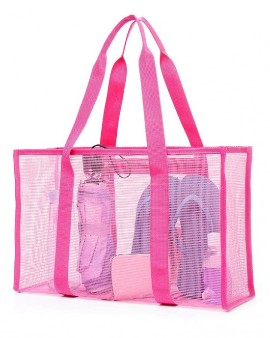 Cmesh single-shoulder tote bag men's and women's beach bag toiletry and swimwear storage bag ZENITHWAVEG Cmesh single-shoulder tote bag men's and women's beach bag toiletry and swimwear storage bag ZENITHWAVEG