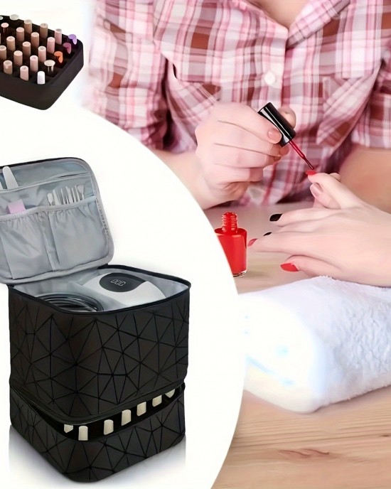 Nail polish storage bag and nail art tote bag ZENITHWAVEG Nail polish storage bag and nail art tote bag ZENITHWAVEG