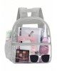 Transparent PVC backpack outdoor portable backpack large capacity simple student backpack factory direct ZENITHWAVEG Transparent PVC backpack outdoor portable backpack large capacity simple student backpack factory direct ZENITHWAVEG