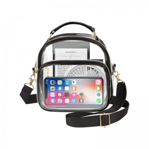 CROSS women's transparent crossbody bag odorless large capacity portable crossbody handbag ZENITHWAVEG CROSS women's transparent crossbody bag odorless large capacity portable crossbody handbag ZENITHWAVEG