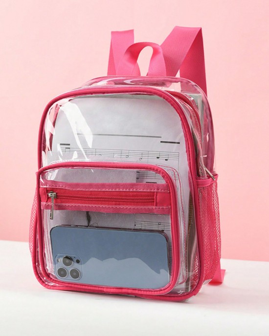Cross-border transparent backpack new summer casual PVC backpack jelly bag large capacity transparent student backpack ZENITHWAVEG Cross-border transparent backpack new summer casual PVC backpack jelly bag large capacity transparent student backpack ZENITHWAVEG
