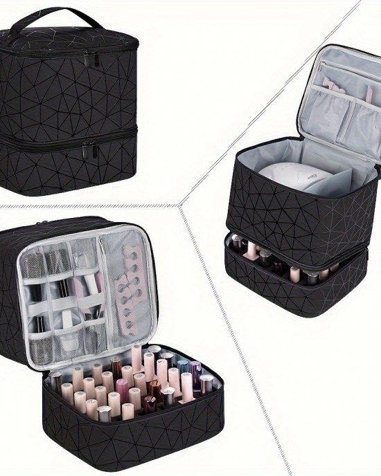 Nail polish storage bag and nail art tote bag ZENITHWAVEG Nail polish storage bag and nail art tote bag ZENITHWAVEG