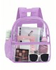 Transparent PVC backpack outdoor portable backpack large capacity simple student backpack factory direct ZENITHWAVEG Transparent PVC backpack outdoor portable backpack large capacity simple student backpack factory direct ZENITHWAVEG