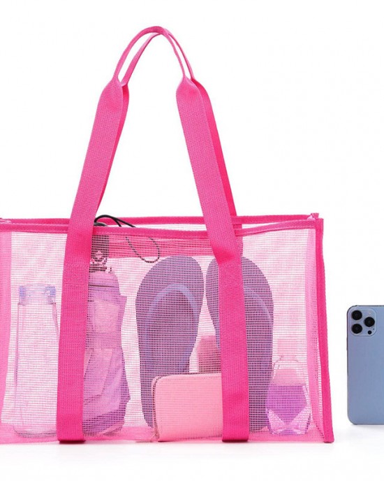 Cmesh single-shoulder tote bag men's and women's beach bag toiletry and swimwear storage bag ZENITHWAVEG Cmesh single-shoulder tote bag men's and women's beach bag toiletry and swimwear storage bag ZENITHWAVEG