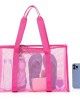 Cmesh single-shoulder tote bag men's and women's beach bag toiletry and swimwear storage bag ZENITHWAVEG Cmesh single-shoulder tote bag men's and women's beach bag toiletry and swimwear storage bag ZENITHWAVEG