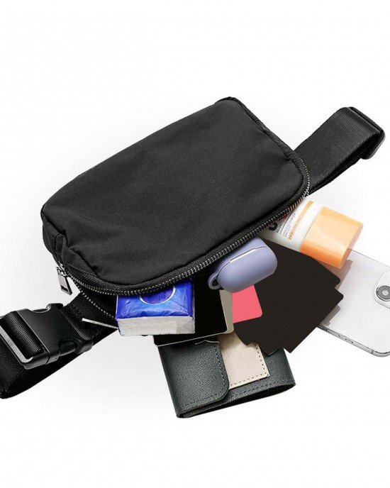 Cross-border Lulu-style waist bag nylon waterproof chest bag messenger bag outdoor sports and running crossbody waist bag for men and women ZENITHWAVEG Cross-border Lulu-style waist bag nylon waterproof chest bag messenger bag outdoor sports and running crossbody waist bag for men and women ZENITHWAVEG