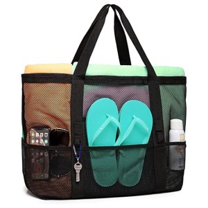 Mesh swim bag multifunctional travel portable single-shoulder beach bag swimsuit storage bag ZENITHWAVEG Mesh swim bag multifunctional travel portable single-shoulder beach bag swimsuit storage bag ZENITHWAVEG