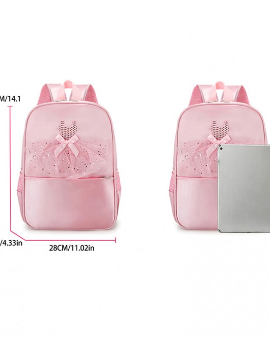 Children's dance backpack dance bag girls' ballet bag dance costume storage bag ZENITHWAVEG Children's dance backpack dance bag girls' ballet bag dance costume storage bag ZENITHWAVEG