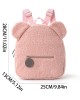 Foreign trade plush backpack 2025 new popular stylish and casual bear ear backpack cartoon children's backpack ZENITHWAVEG Foreign trade plush backpack 2025 new popular stylish and casual bear ear backpack cartoon children's backpack ZENITHWAVEG