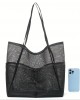 Cmesh single-shoulder tote bag men's and women's beach bag toiletry and swimwear storage bag ZENITHWAVEG Cmesh single-shoulder tote bag men's and women's beach bag toiletry and swimwear storage bag ZENITHWAVEG