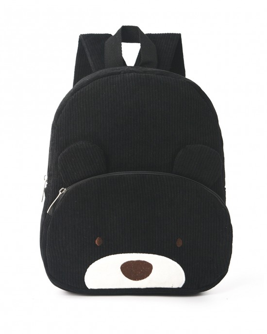 Cross-border corduroy backpack student casual cartoon backpack large capacity cute bear backpack plush bag ZENITHWAVEG Cross-border corduroy backpack student casual cartoon backpack large capacity cute bear backpack plush bag ZENITHWAVEG