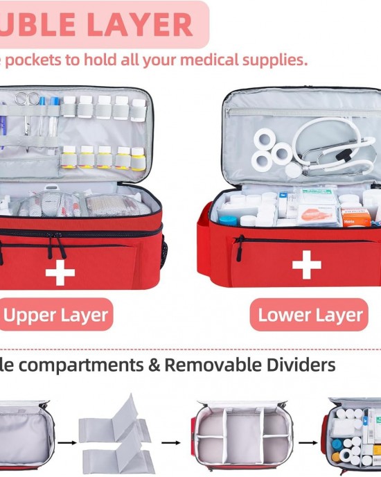 CROSS home first aid kit large capacity fixed medicine bottle storage bag travel medicine storage box ZENITHWAVEG CROSS home first aid kit large capacity fixed medicine bottle storage bag travel medicine storage box ZENITHWAVEG