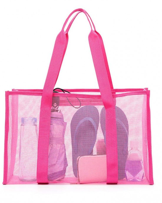 Cmesh single-shoulder tote bag men's and women's beach bag toiletry and swimwear storage bag ZENITHWAVEG Cmesh single-shoulder tote bag men's and women's beach bag toiletry and swimwear storage bag ZENITHWAVEG
