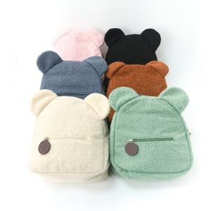 Foreign trade plush backpack 2025 new popular stylish and casual bear ear backpack cartoon children's backpack ZENITHWAVEG Foreign trade plush backpack 2025 new popular stylish and casual bear ear backpack cartoon children's backpack ZENITHWAVEG