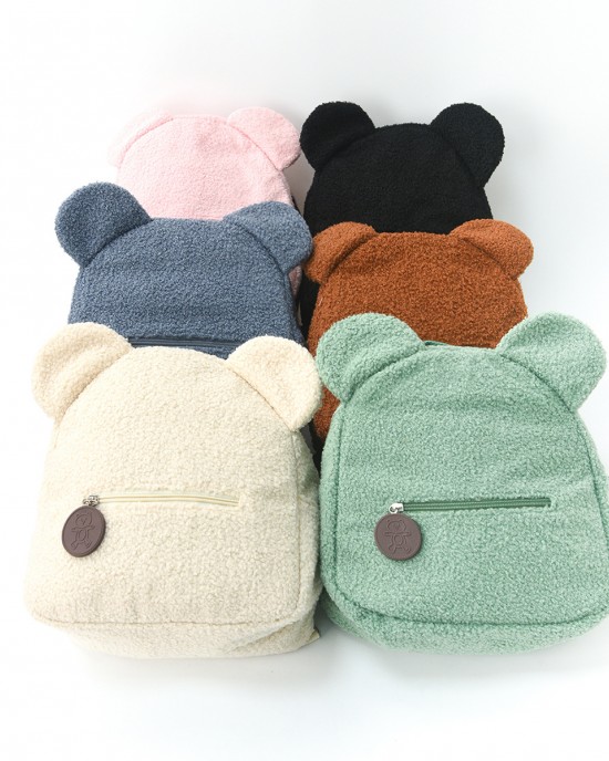 Foreign trade plush backpack 2025 new popular stylish and casual bear ear backpack cartoon children's backpack ZENITHWAVEG Foreign trade plush backpack 2025 new popular stylish and casual bear ear backpack cartoon children's backpack ZENITHWAVEG