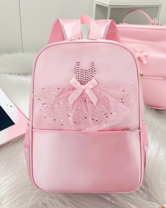 Children's dance backpack dance bag girls' ballet bag dance costume storage bag ZENITHWAVEG Children's dance backpack dance bag girls' ballet bag dance costume storage bag ZENITHWAVEG