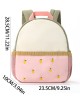 Children's backpack with color-blocked cute apple embroidery kindergarten backpack and baby travel backpack ZENITHWAVEG Children's backpack with color-blocked cute apple embroidery kindergarten backpack and baby travel backpack ZENITHWAVEG