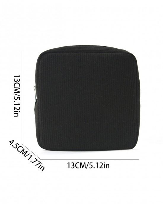 Cross-border corduroy sanitary napkin storage bag menstrual pad and tampon portable storage bag ZENITHWAVEG Cross-border corduroy sanitary napkin storage bag menstrual pad and tampon portable storage bag ZENITHWAVEG